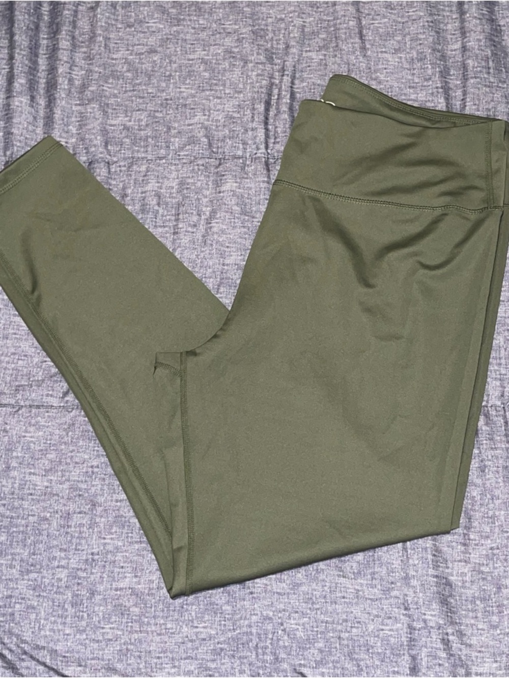 bebe olive active leggings with gold logo-size 2X - Picture 3 of 10